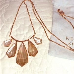 Kendra Scott rose gold adjustable necklace